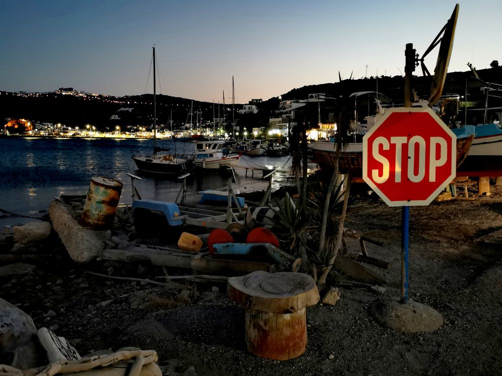 Fischerboote Hafen Stop Patmos p30-59-col +4Fotos