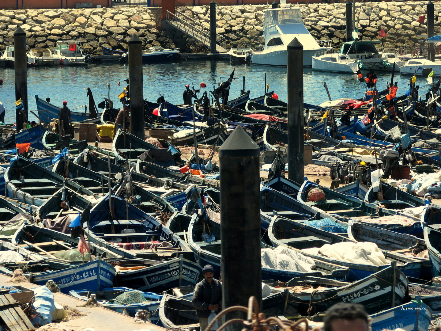 Fischerboote im Hafen von Agadir (Marokko)