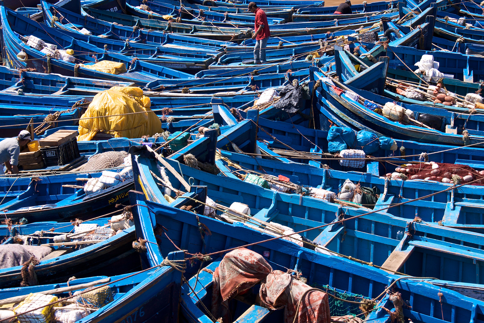 Fischerboote im Hafen von Essaouira