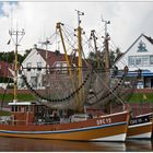 Fischerboote im Hafen von Greetsiel