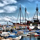 Fischerboote im Hafen von Houmt Souk (Djerba)