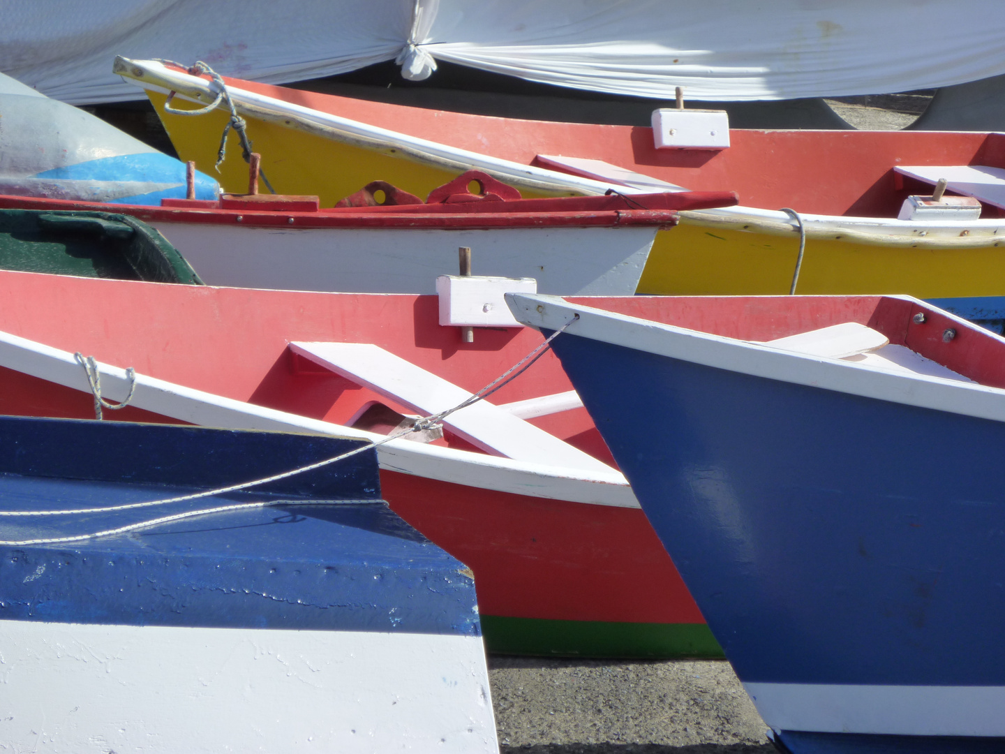 Fischerboote im Hafen von Vueltas