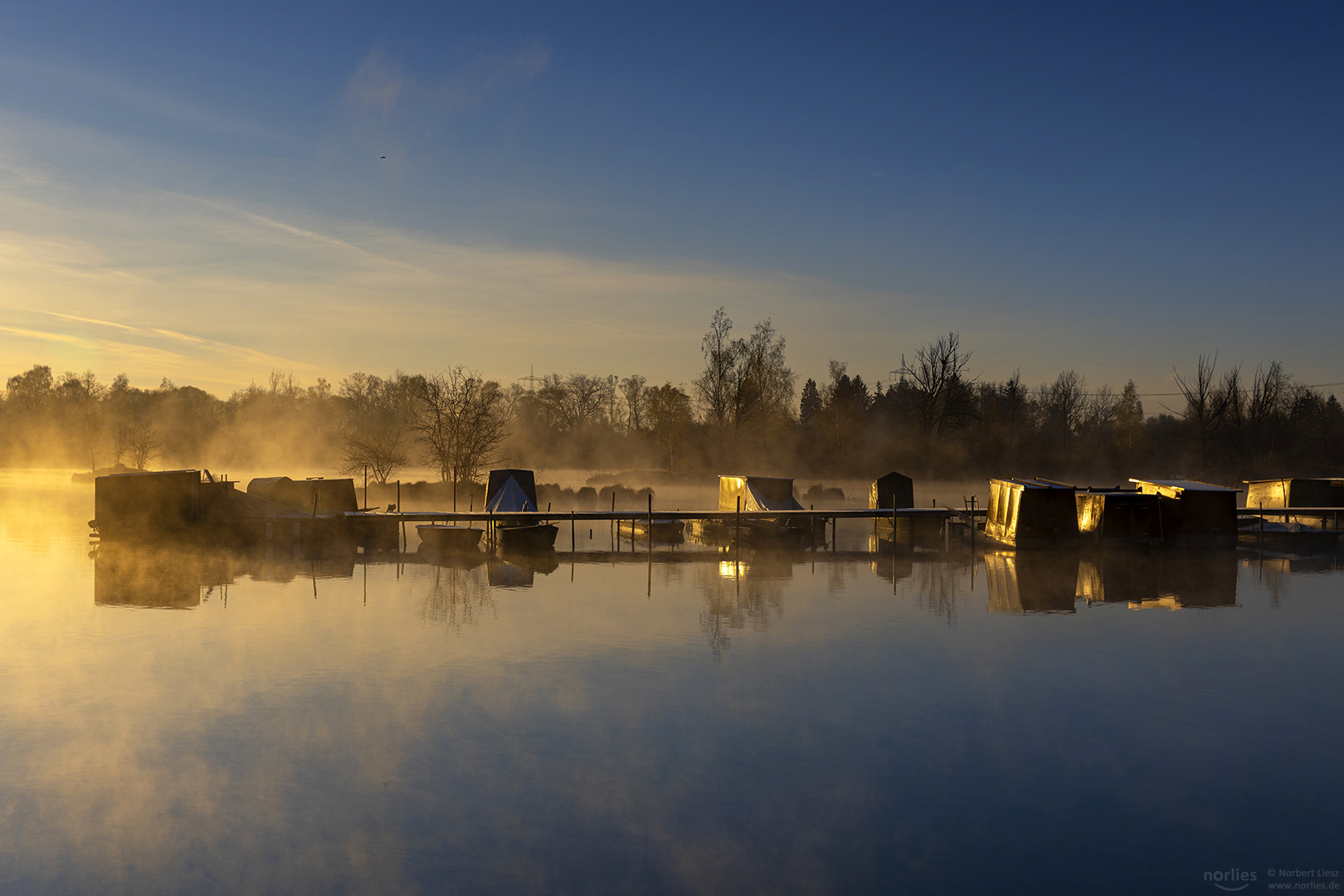 Fischerboote im Morgenlicht