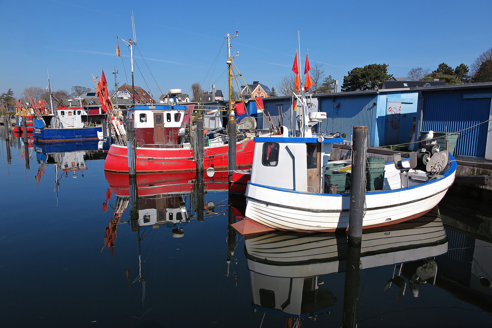 Fischerboote im Niendorfer Hafen