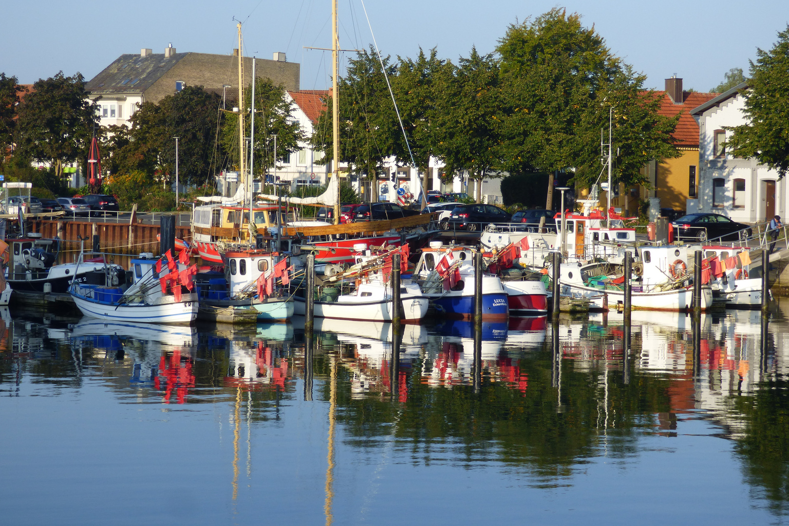 Fischerboote im Ostseebad Eckernförde