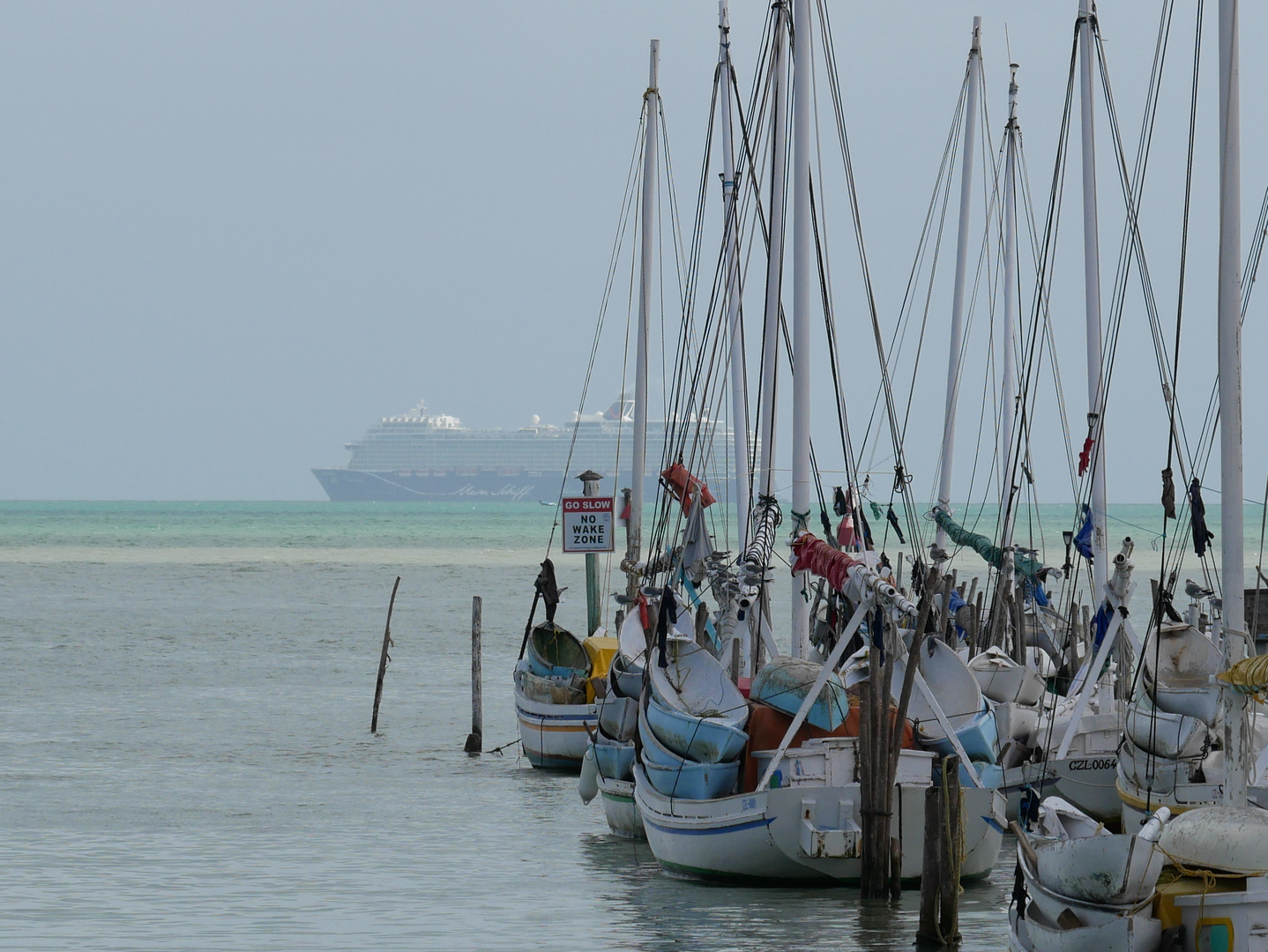 Fischerboote in Belize City