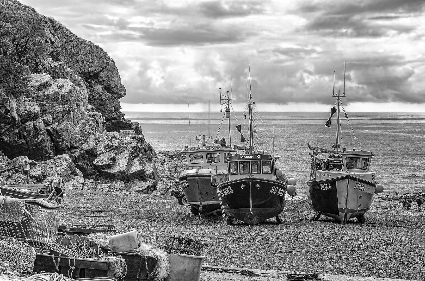 Fischerboote in Cornwall