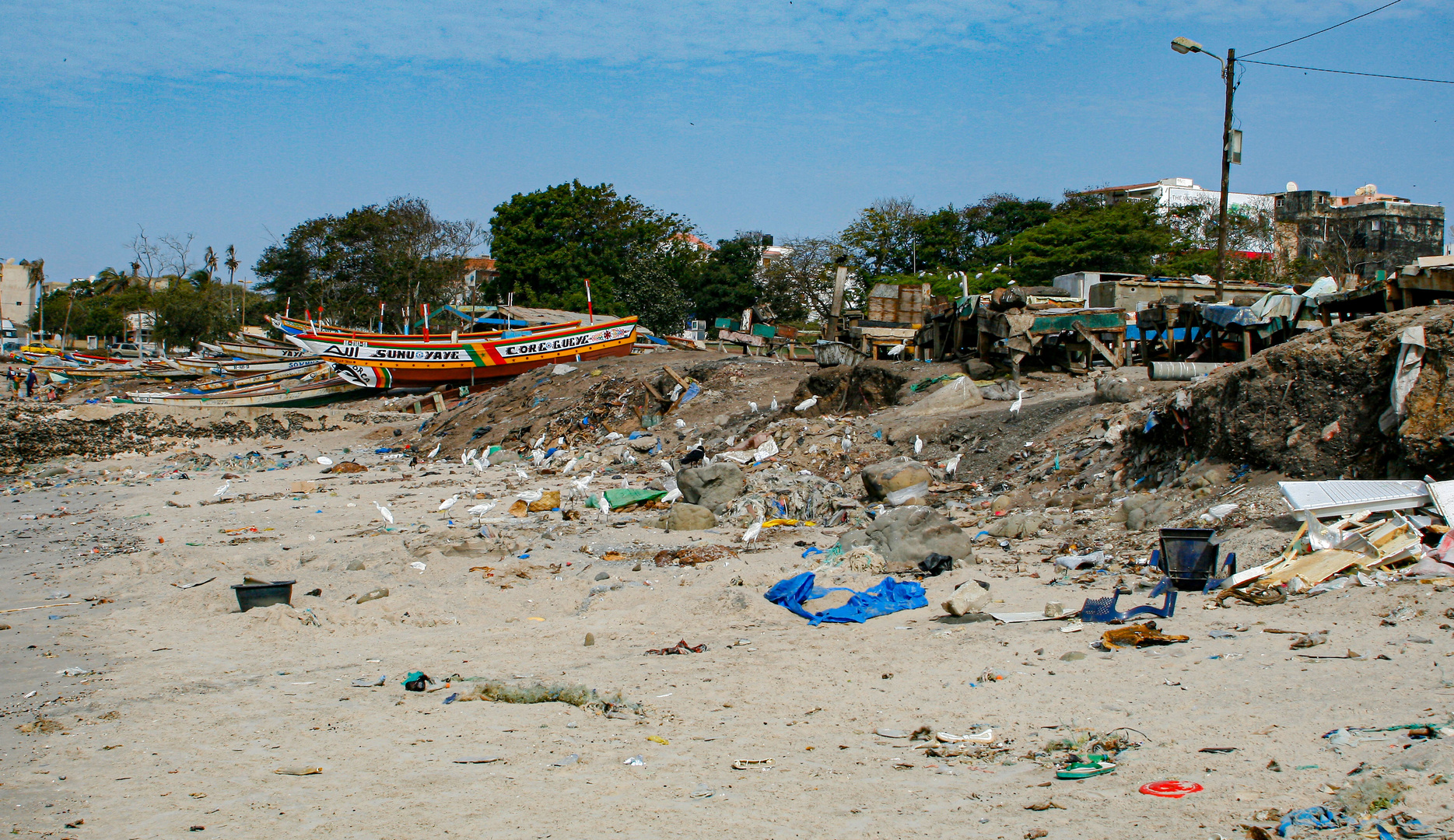 Fischerboote in Dakar