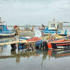 Fischerboote in den Lagunen von Marsala