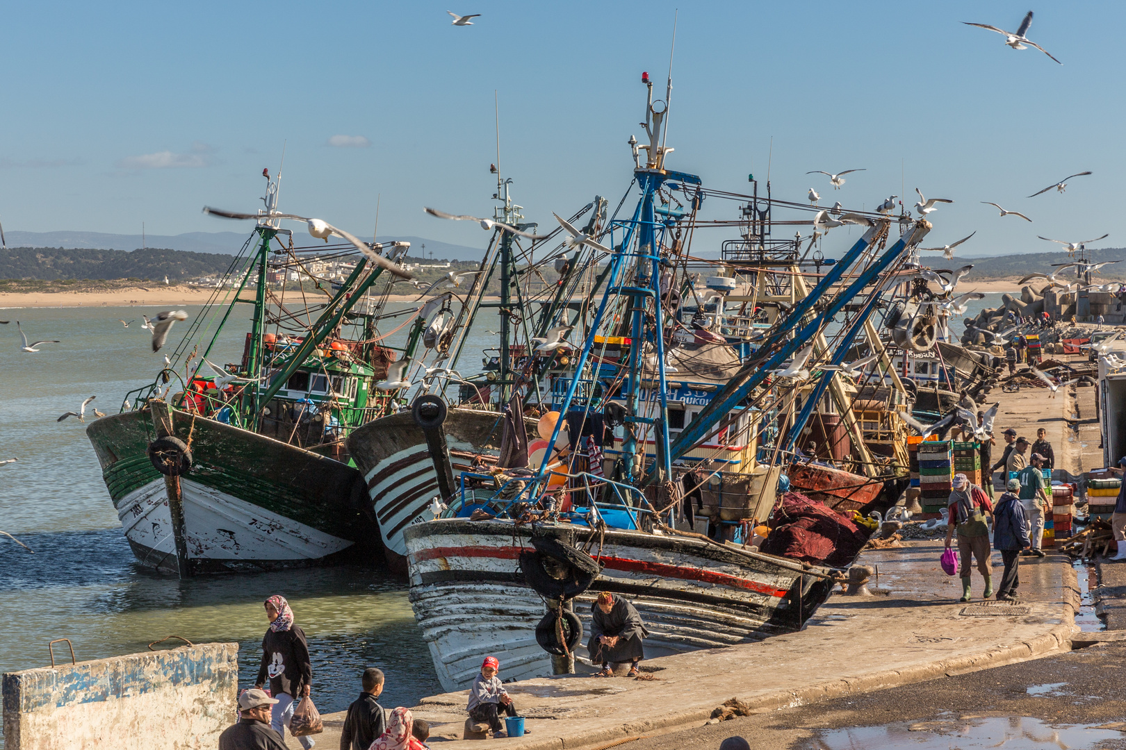 Fischerboote in Essaouira (Marokko)