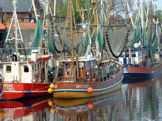 Fischerboote in Greetsiel Nordsee