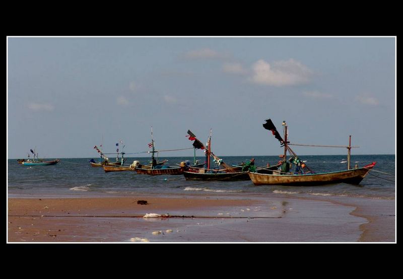 Fischerboote in Hua Hin