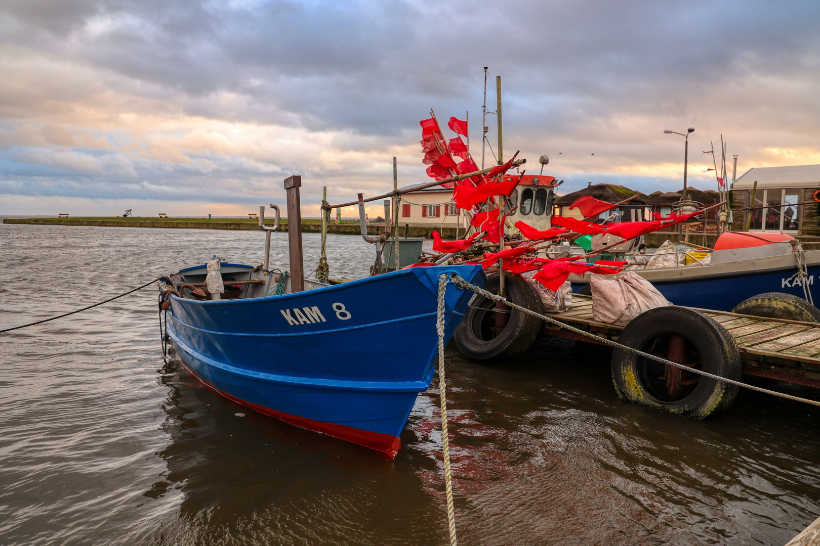 Fischerboote in Kamminke