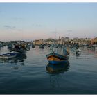 Fischerboote in Marsaxlokk - Morgenimpression