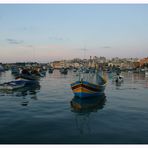 Fischerboote in Marsaxlokk - Morgenimpression