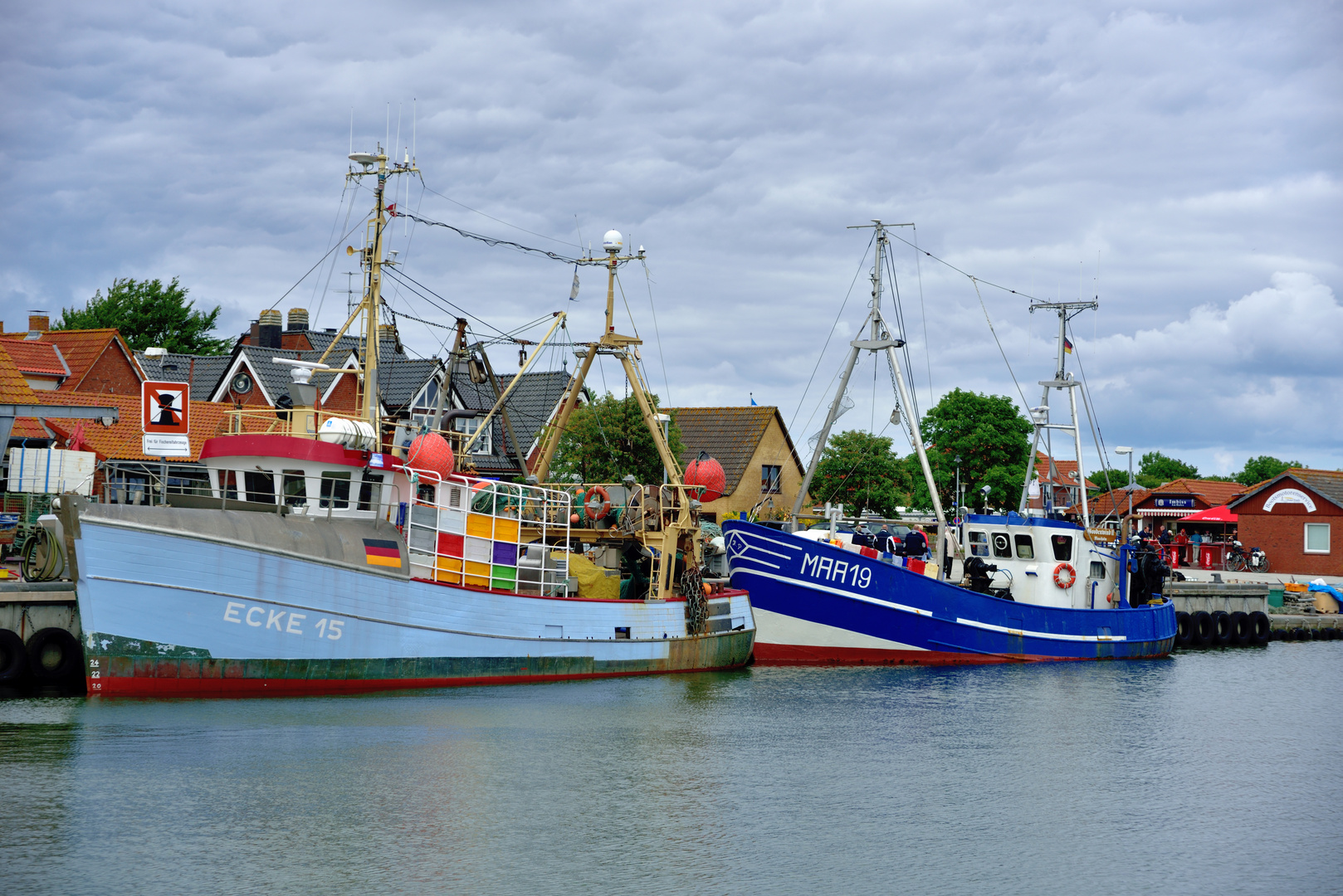 Fischerboote in Massholm