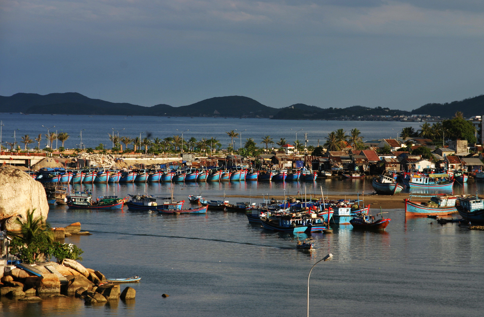 Fischerboote in Na Trang, Vietnam