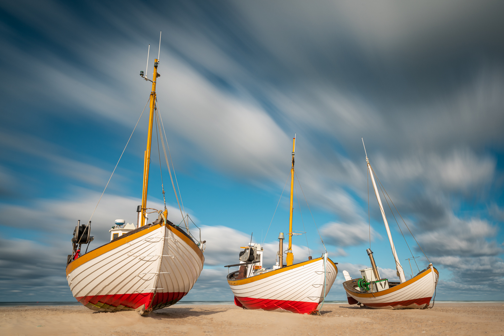 Fischerboote in Slettestrand