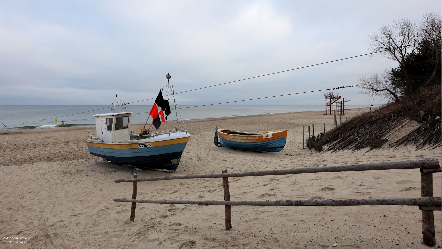 Fischerboote in Stegna, an der pol. Ostsee