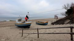 Fischerboote in Stegna, an der pol. Ostsee