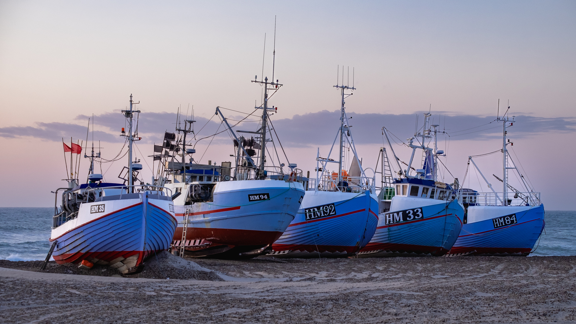 Fischerboote in Thorupstrand