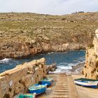 Fischerboote nahe der blauen Grotte auf Malta