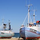 Fischerboote, Thorup Strand