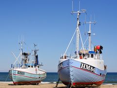 Fischerboote, Thorup Strand