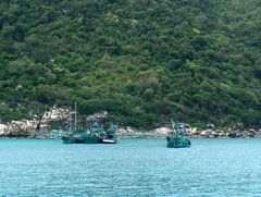 Fischerboote vor Ko Tao