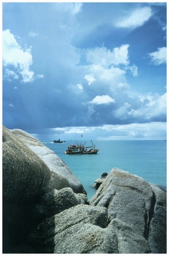 Fischerboote vor Koh Phangan,Thailand