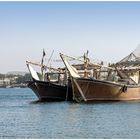Fischerbote im Hafen von Sur, Oman
