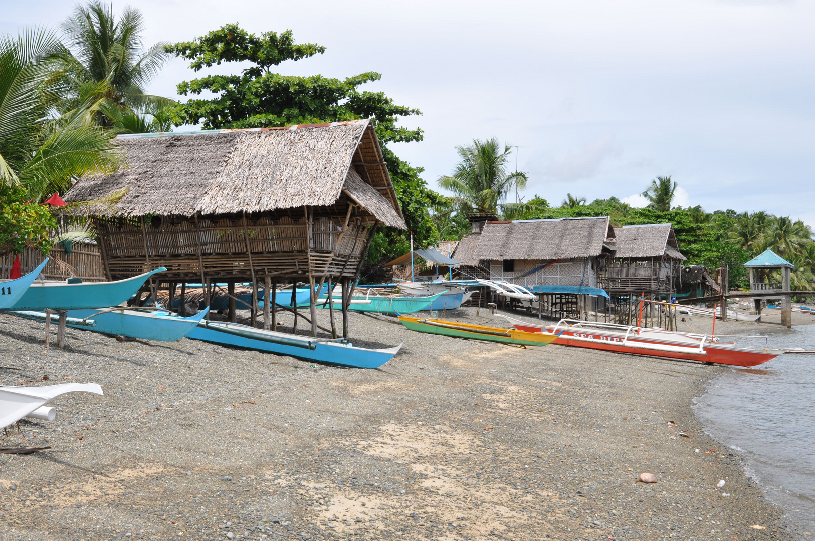 Fischerdorf bei Leyte Philippinen