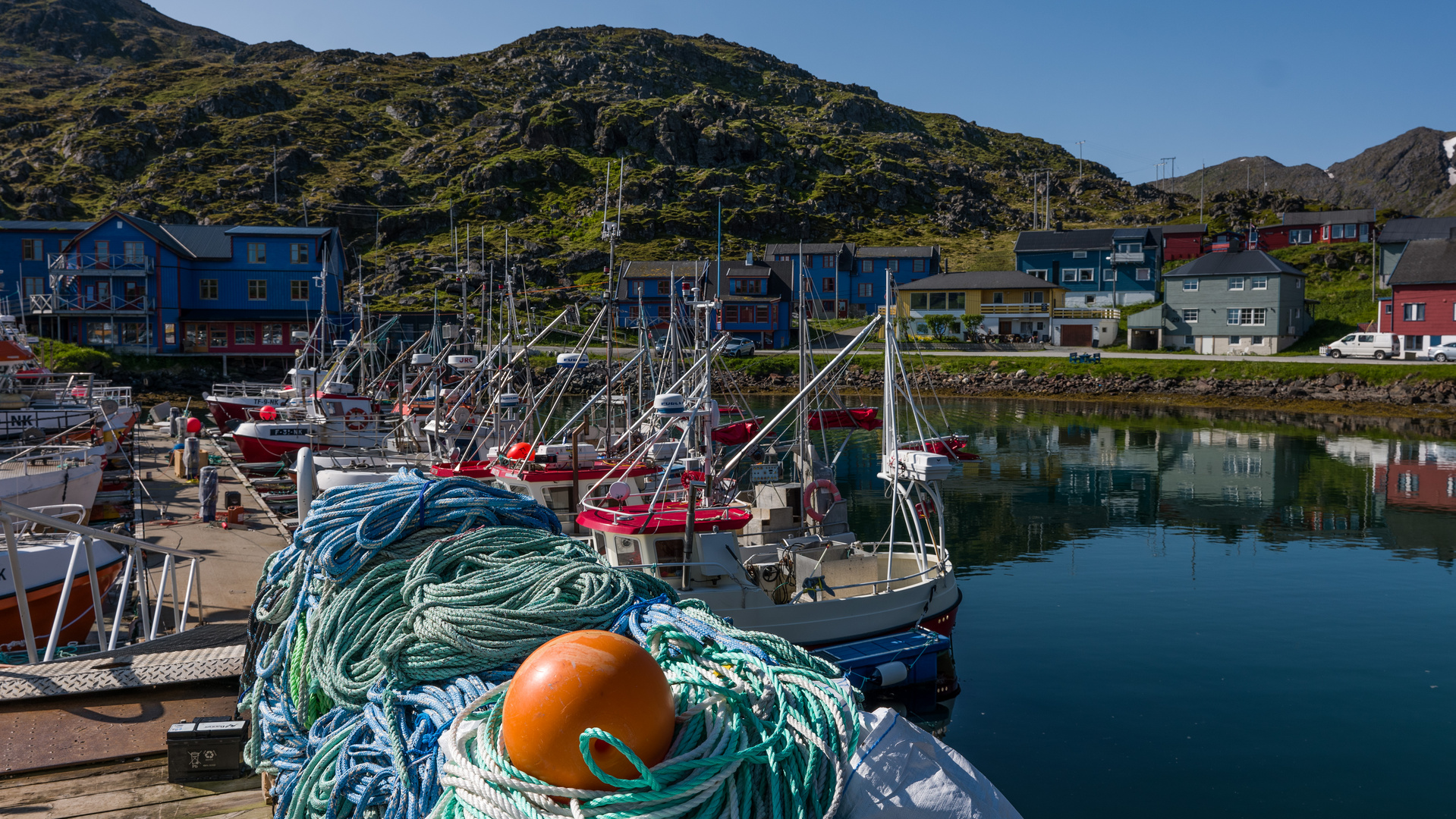 Fischerdorf Kamøyvaer auf der Nordkap-Insel Magerøya