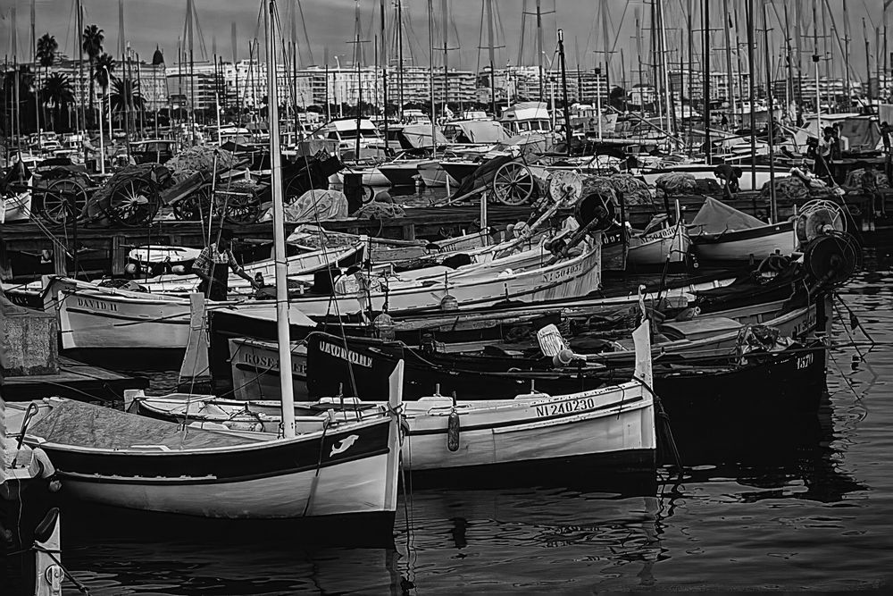 Fischerei Boote in Cannes