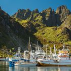 Fischereihafen auf den Lofoten