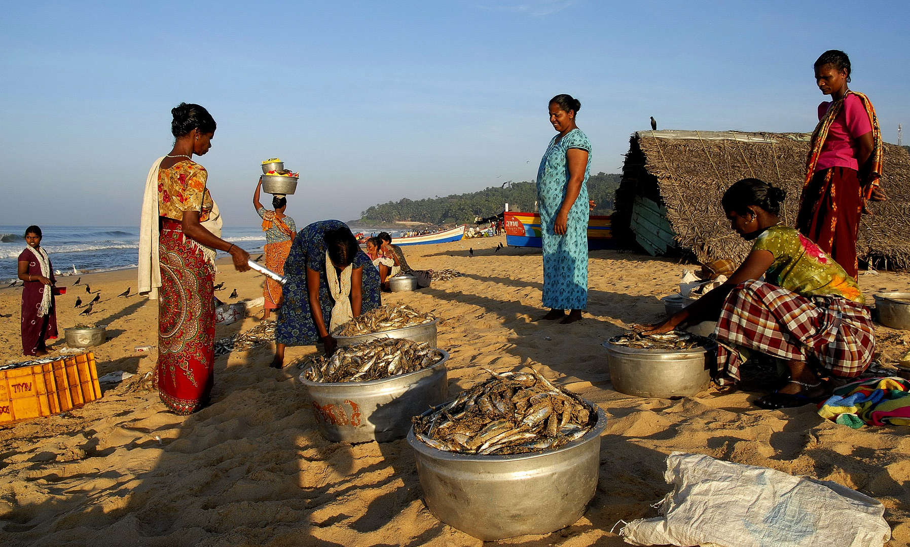 Fischerfrauen in Kerala