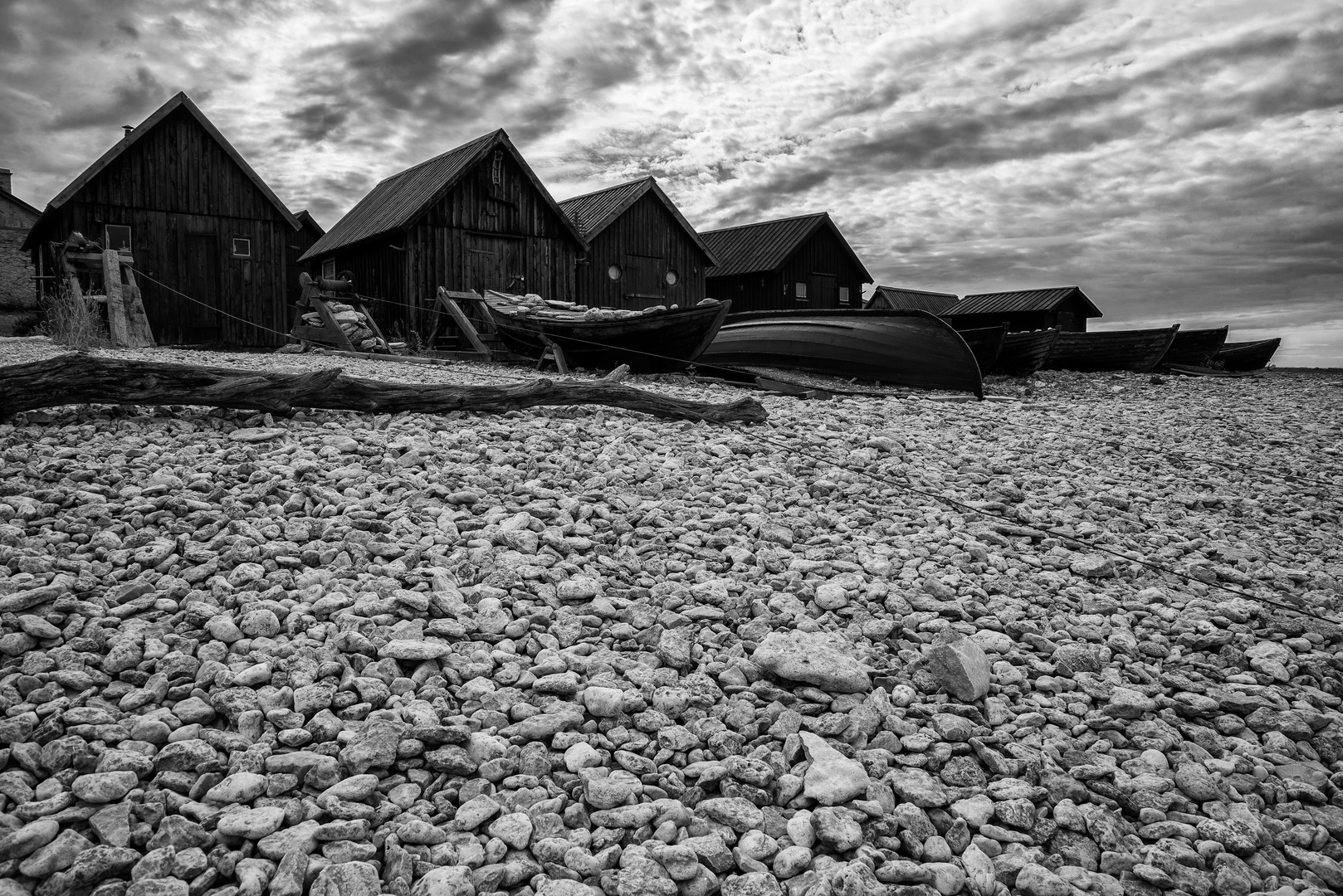 Fischerhäuschen am Strand