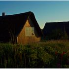 Fischerhäuschen in der Abendsonne