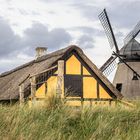 Fischerhaus und Mühle im Kystmuseet Skagenn