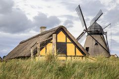 Fischerhaus und Mühle im Kystmuseet Skagenn