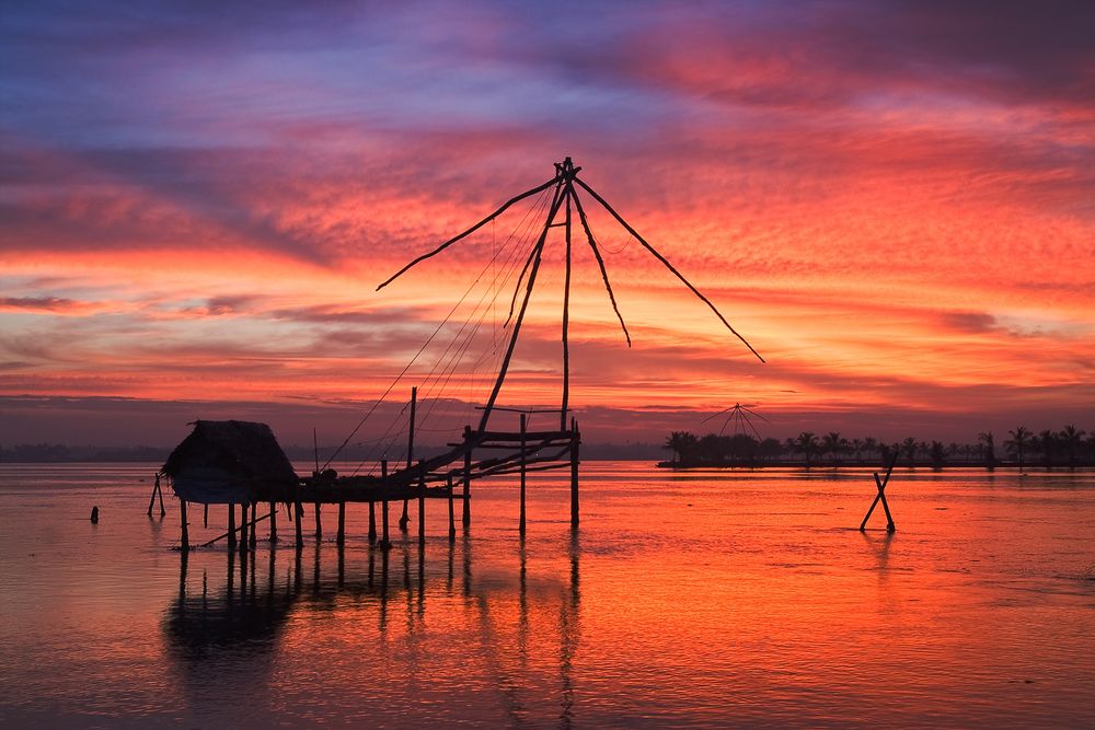 Fischerhütte an den Backwaters von Annette Snuf