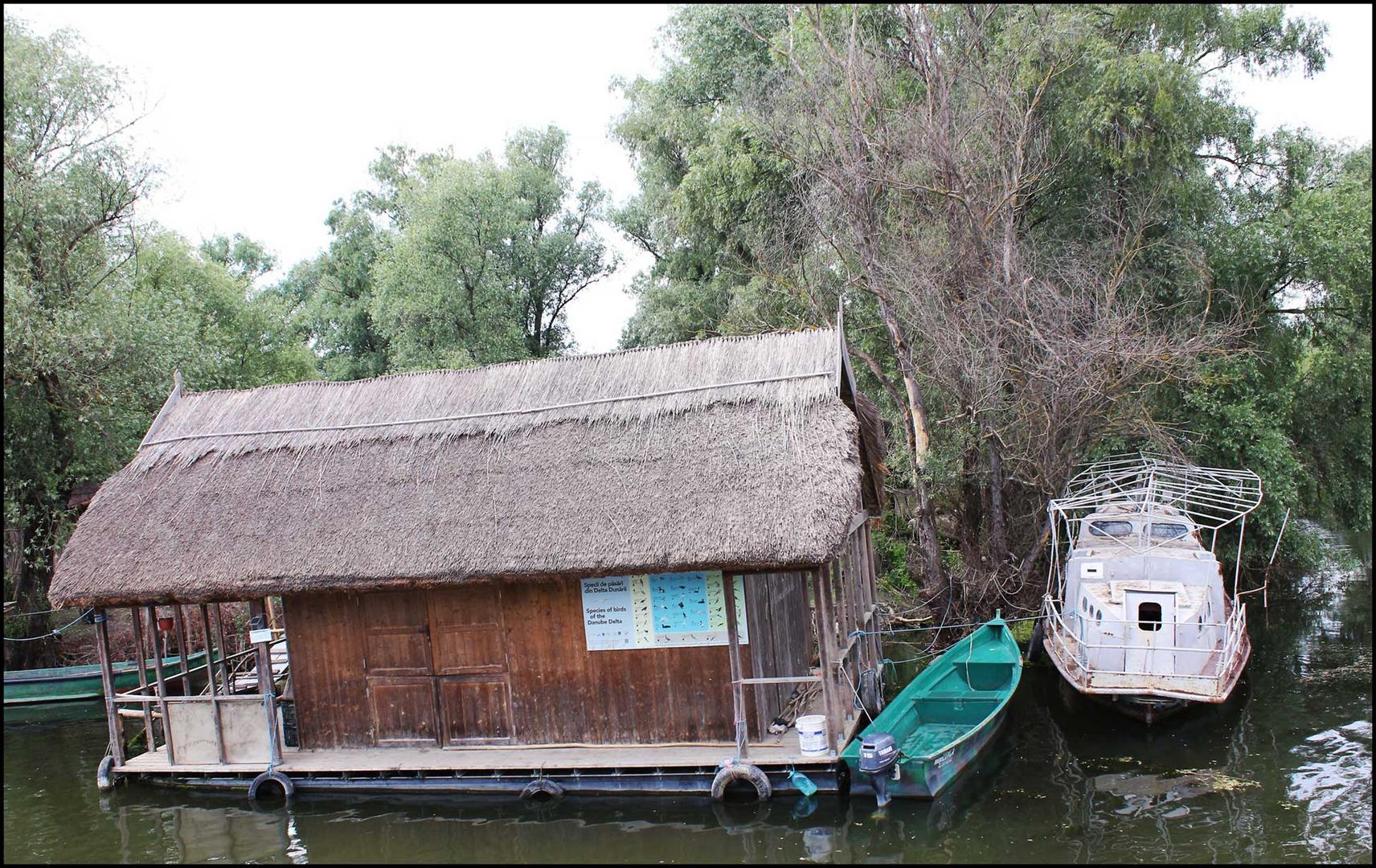 Fischerhütte im Donaudelta