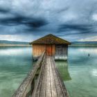 Fischerhütte im Kochelsee