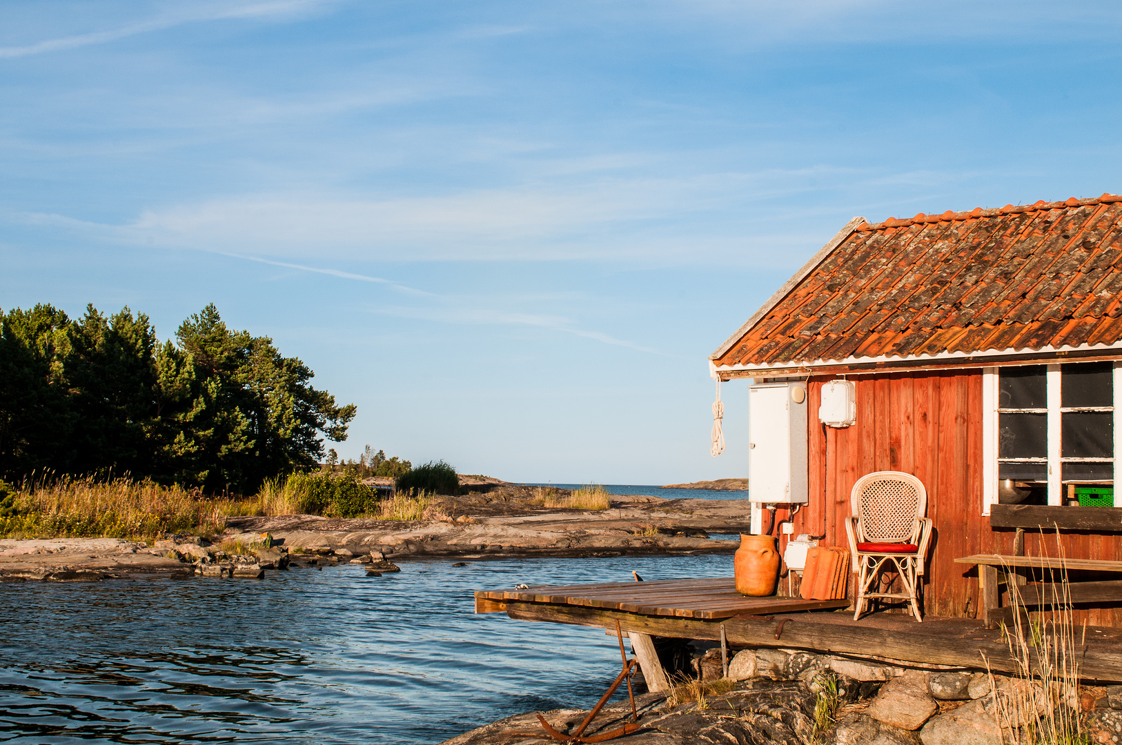 Fischerhütte in Flatvarp, Schweden