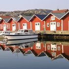 Fischerhütten in Rönnäng auf der Insel Tjörn