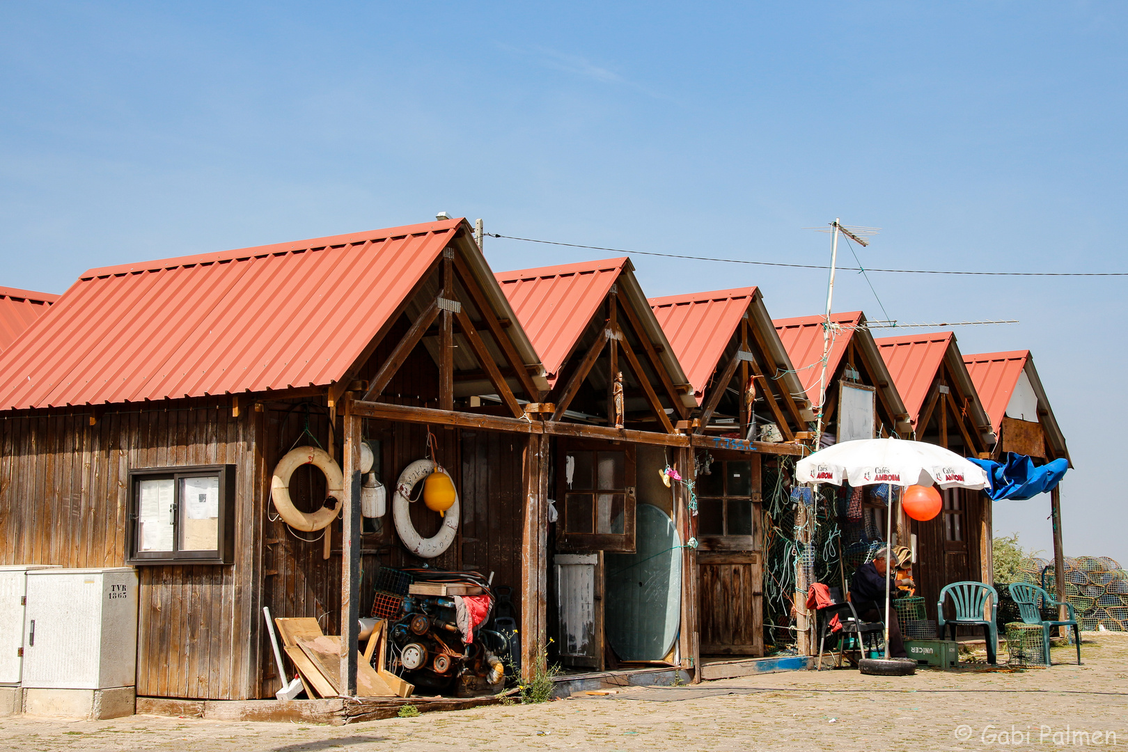 Fischerhütten in St.Luzia, Portugal