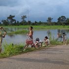 Fischerjungen nahe Siem Reap