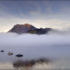 Fischerlatein im Morgennebel