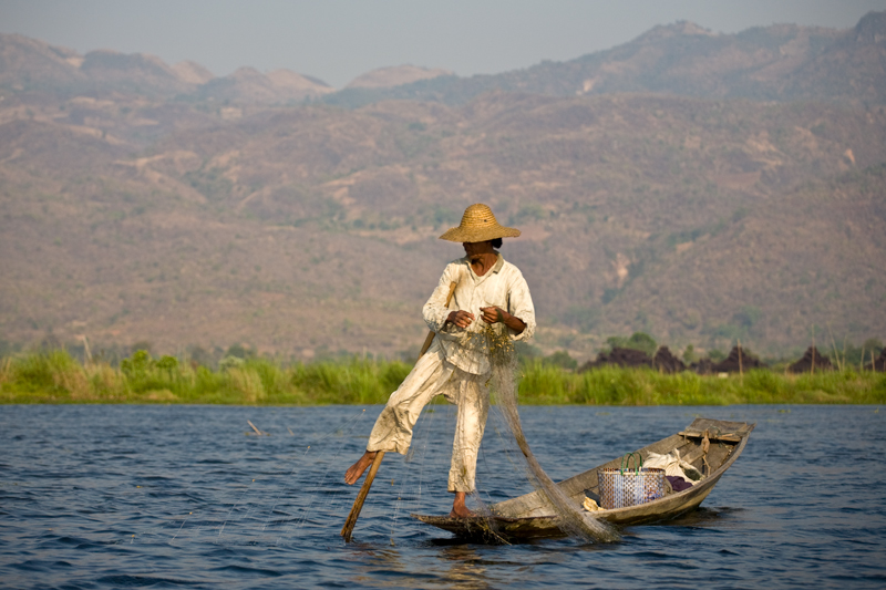 Fischermann - Inle see - Myanmar