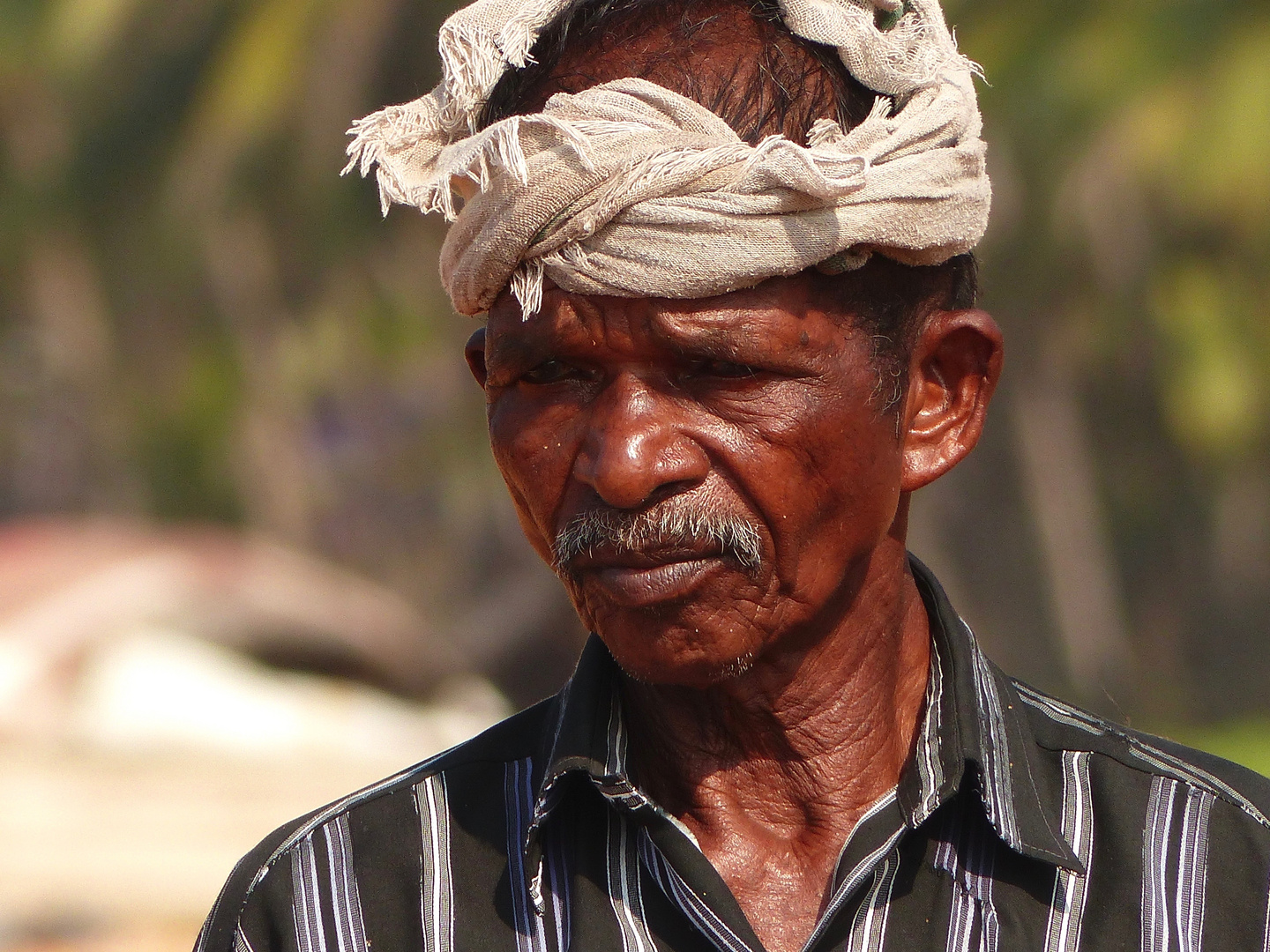 Fischermann von Kerala, Süd-Indien